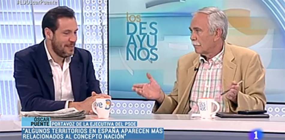 Óscar Puente en 'Los Desayunos' de TVE