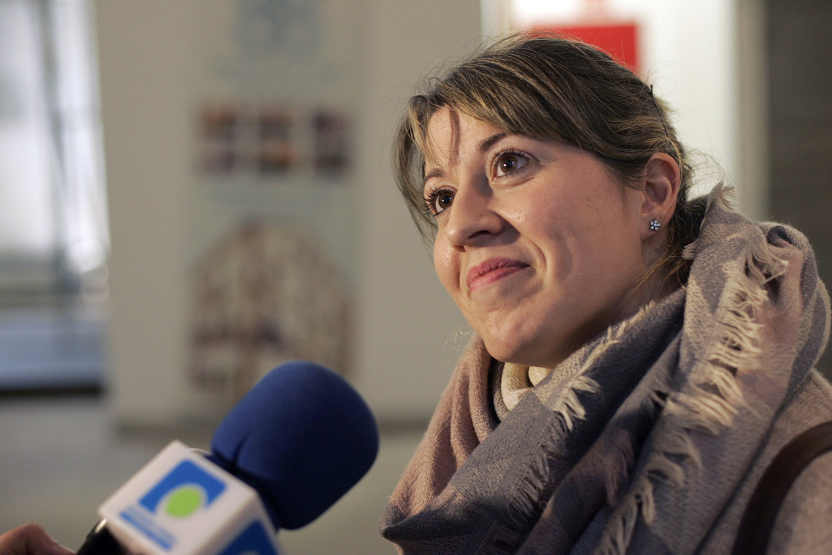 Carmen Santos, secretaria general de Podemos Galicia