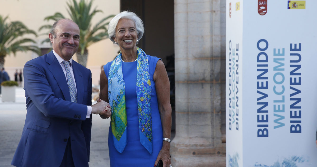 Christine Lagarde y Luis de Guindos en el Grupo de Acción Financiera contra el blanqueo de capitales 