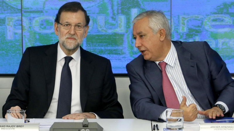 Mariano Rajoy y Javier Arenas. Mariano Rajoy y Javier Arenas.