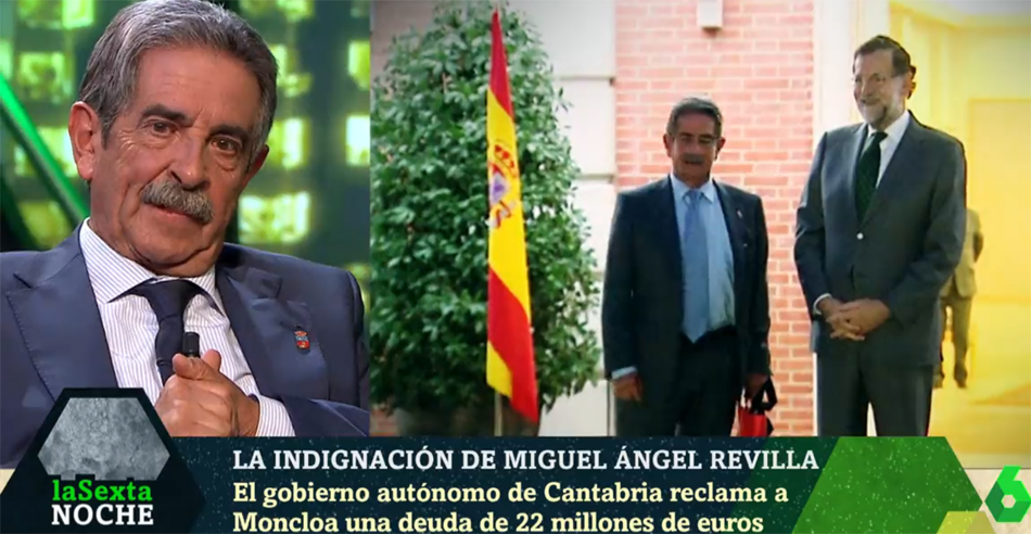 El presidente de Cantabria, Miguel Ángel Revilla, en La Sexta noche