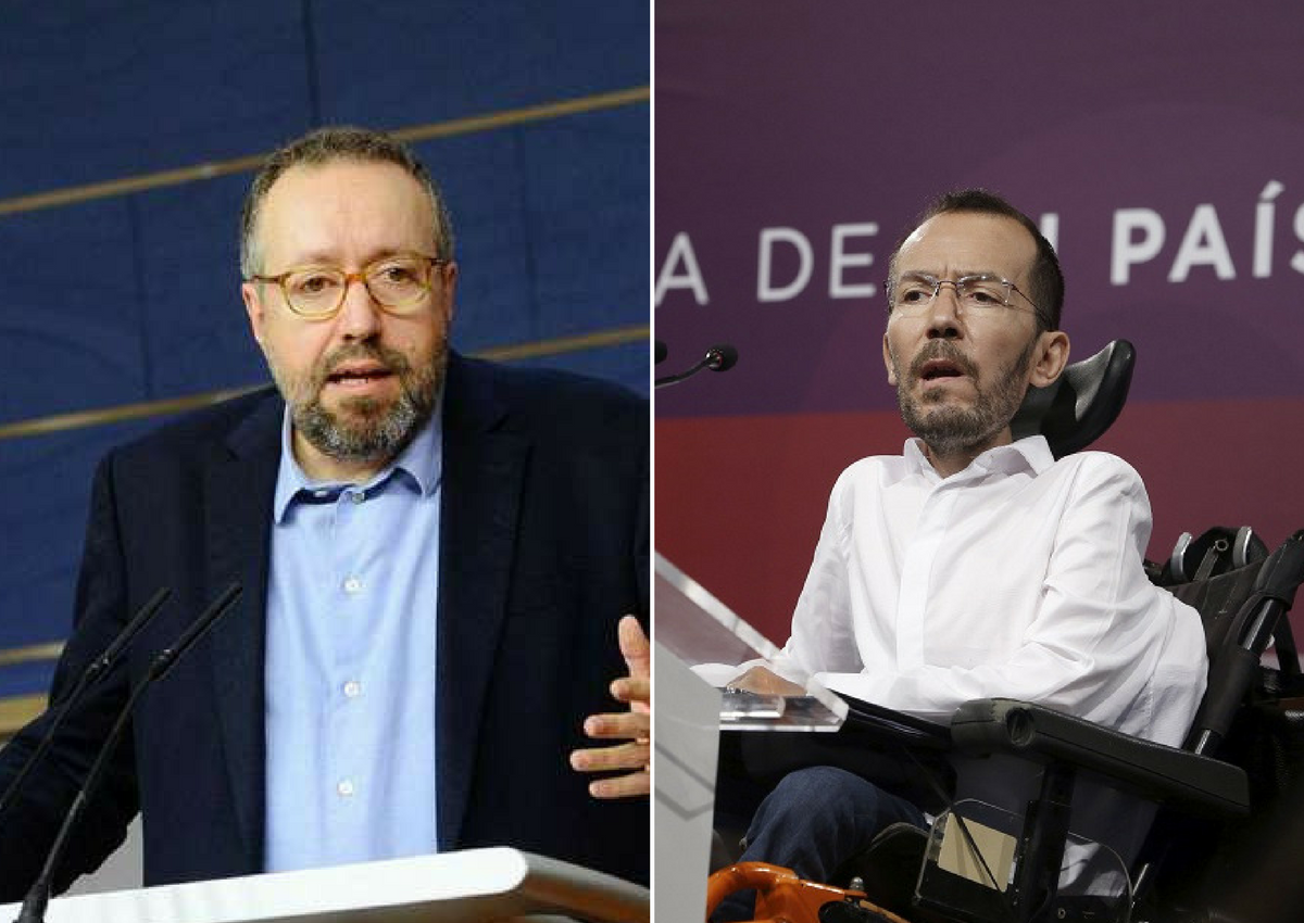 Juan Carlos Girauta (izq.) y Pablo Echenique (der.)