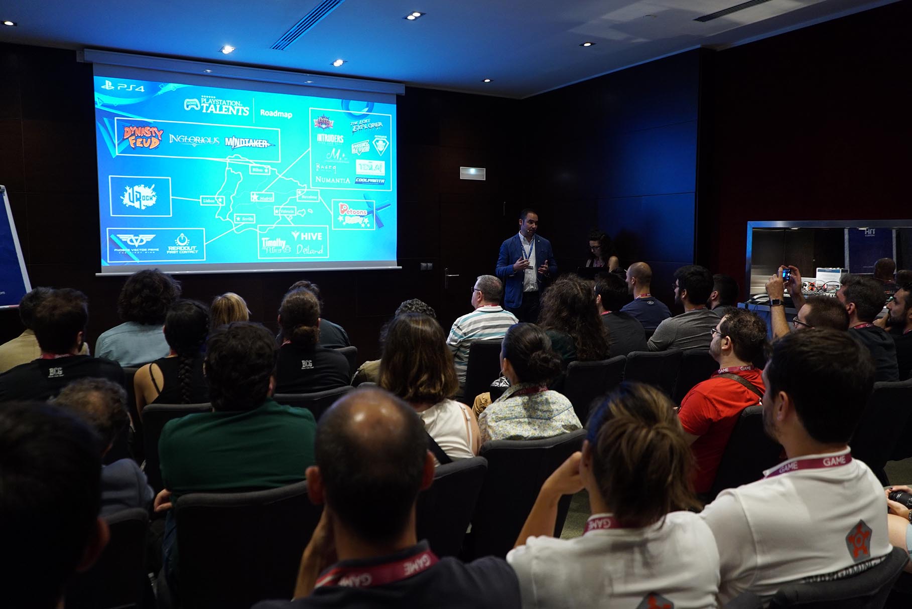 Sala de la conferencia de Gamelab de 2017