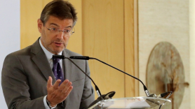 El ministro de Justicia, Rafael Catalá, durante su intervención el Foro Cinco Días, esta mañana
