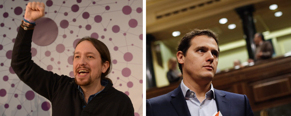 Albert Rivera y Pablo Iglesias maniobran para controlar los grupos de Whatsapp y Telegram de sus afiliados copia