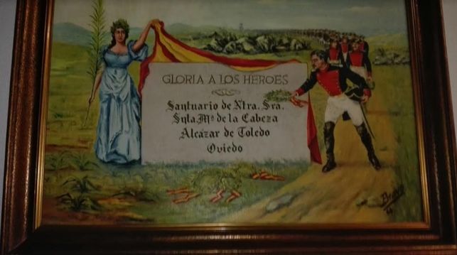 Mandos de la Guardia Civil de Badajoz "pasan" de Zoido y cuelgan un cuadro franquista