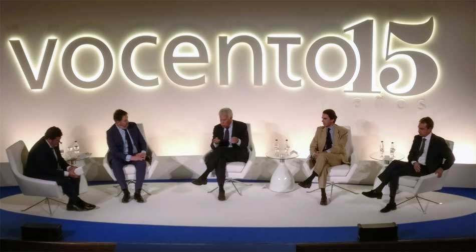 Felipe González en el Foro ABC junto a José María Aznar y José Luis Rodríguez Zapatero