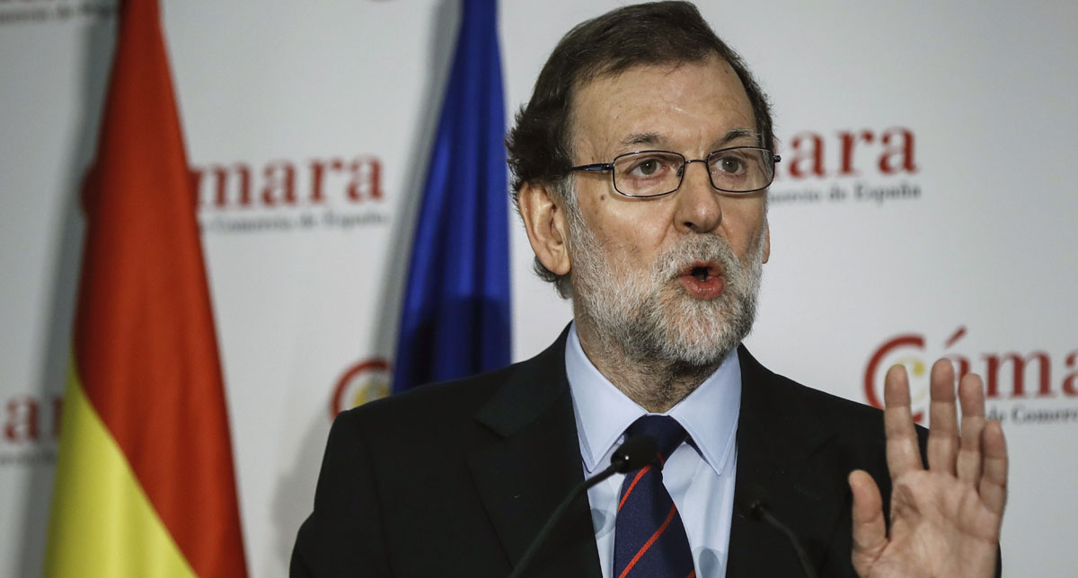 El presidente del Gobierno, Mariano Rajoy, durante su intervención en la inauguración de la jornada "Crecimiento empresarial y competitividad"