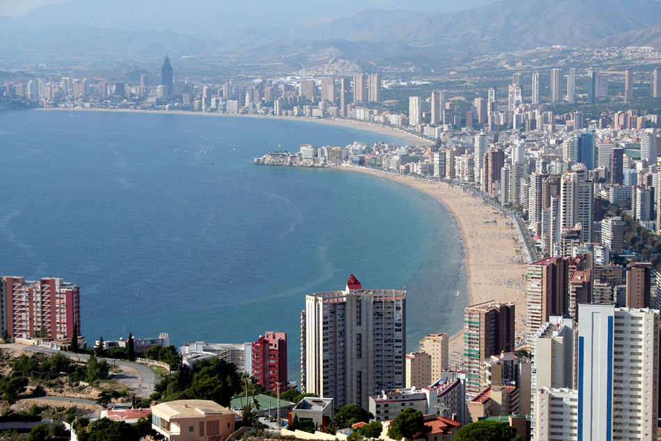 Vista aérea de Benidorm