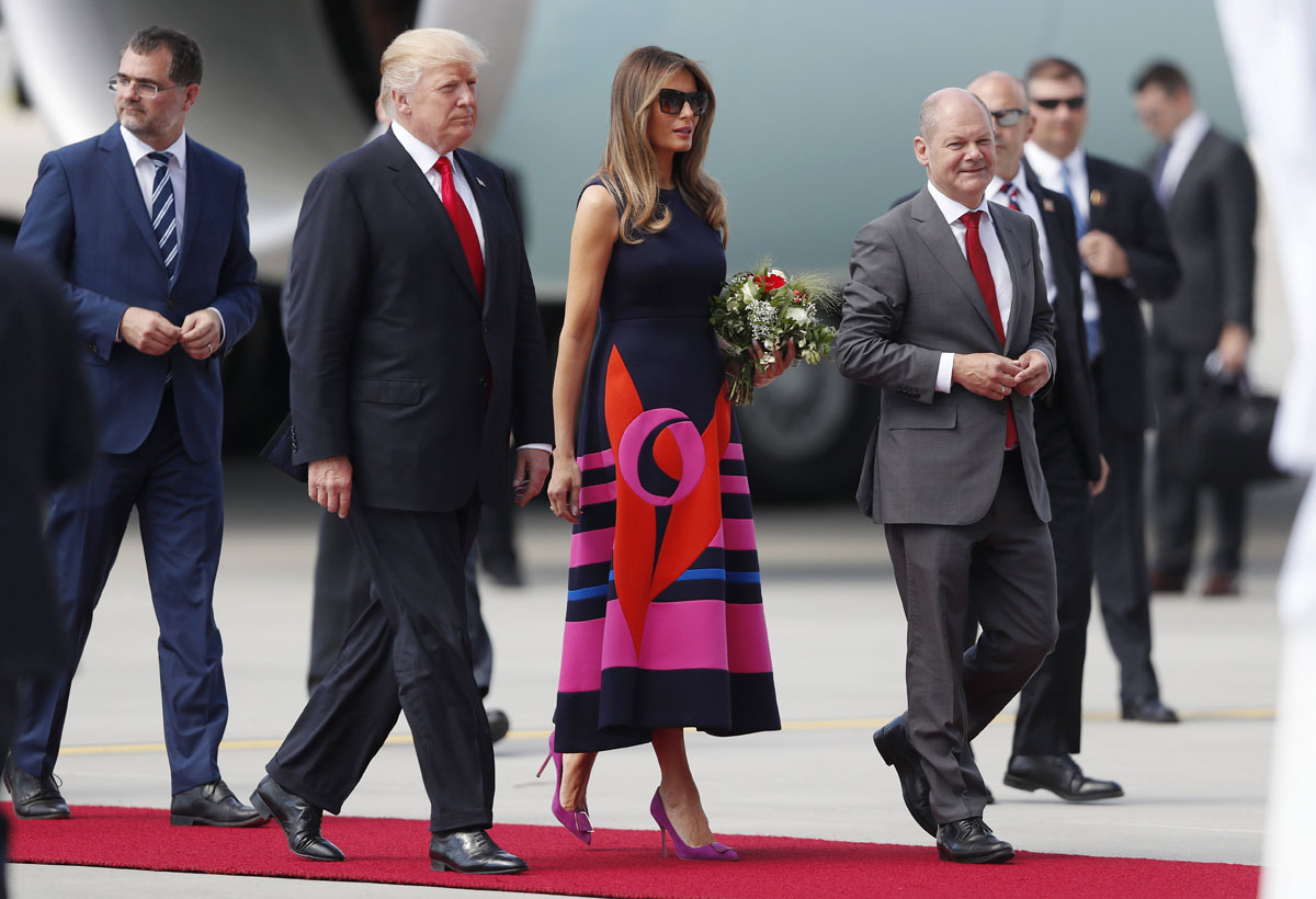 El presidente de Estados Unidos, Donald Trump, y su mujer, Melania Trump