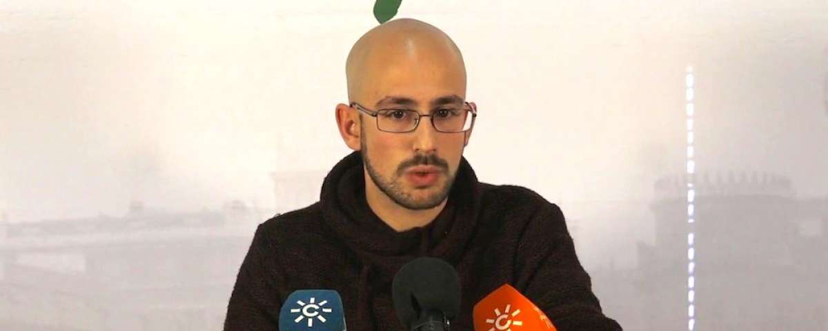 El secretario de Comunicación de Podemos Andalucía, Pablo Pérez Ganfornina.