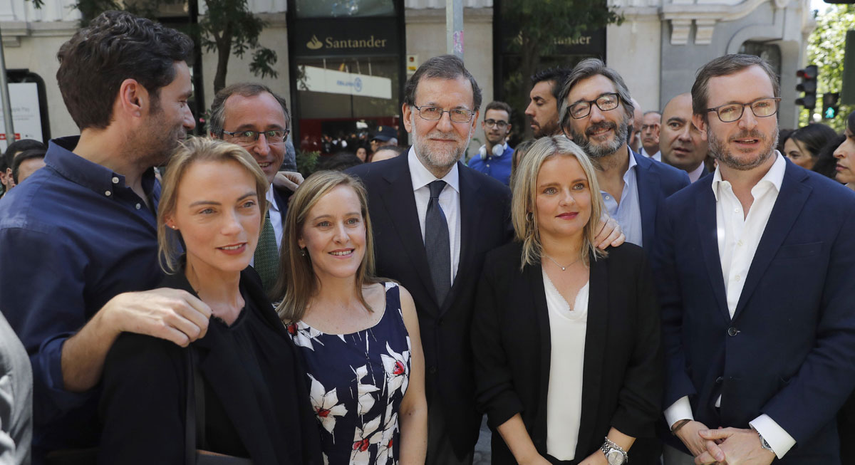 Homenaje en Génova a Miguel Ángel Blanco, con Mariano Rajoy.