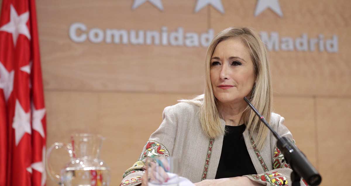 Fotografía facilitada por la Comunidad de Madrid de la presidenta regional, Cristina Cifuentes