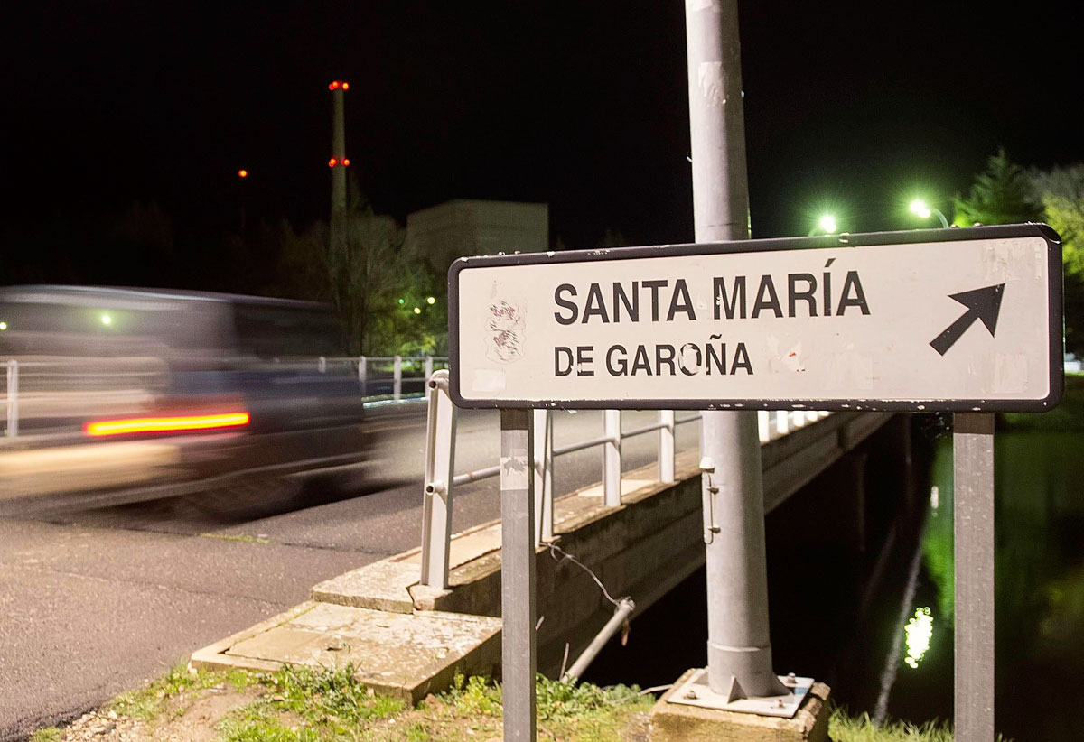 Vista de los aledaños de la central nuclear de Santa María de Garoña.