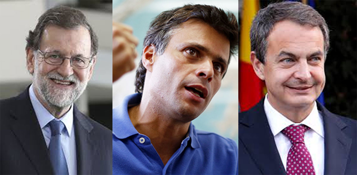 Mariano Rajoy, Leopoldo López y Rodriguez Zapatero