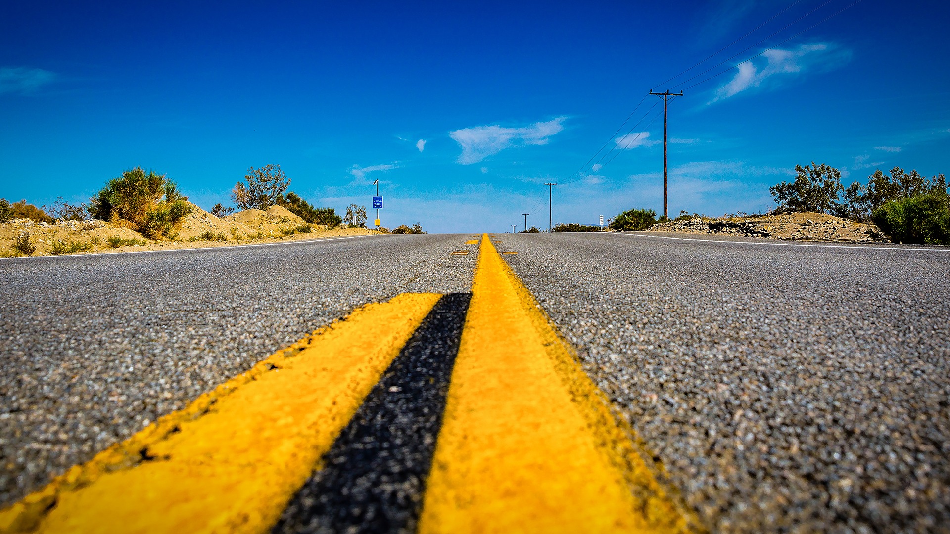 Imagen de una carretera asfaltada.