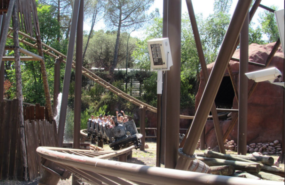 Tren de la mina, en el Parque de Atracciones de Madrid. 