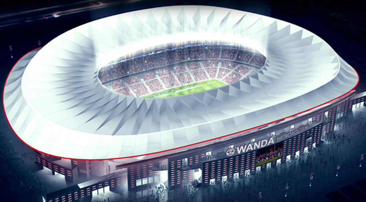 Proyección Wanda metropolitano 