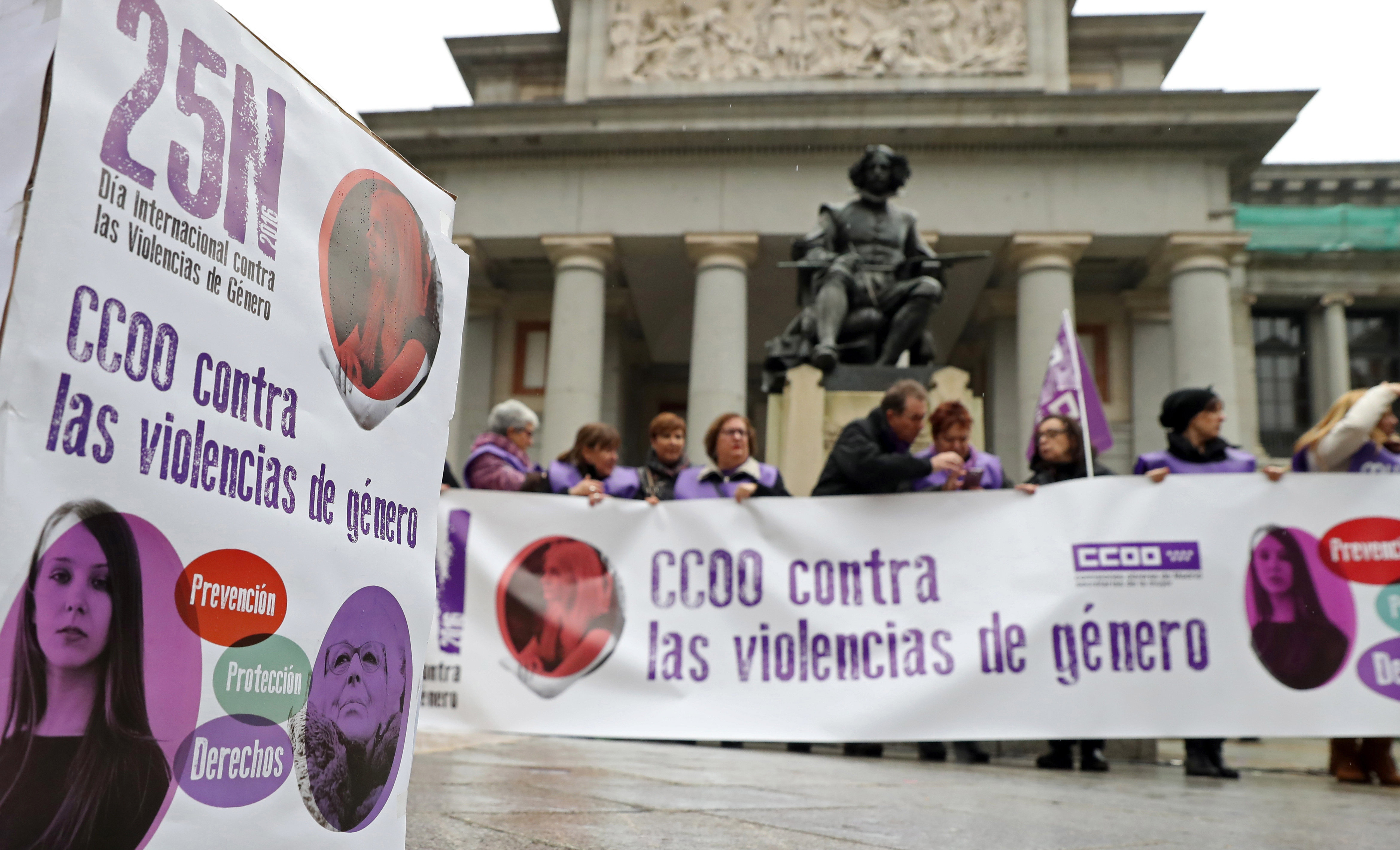 Concentración contra la violencia machista con motivo del Día Internacional de la Eliminación de la Violencia contra la mujer.