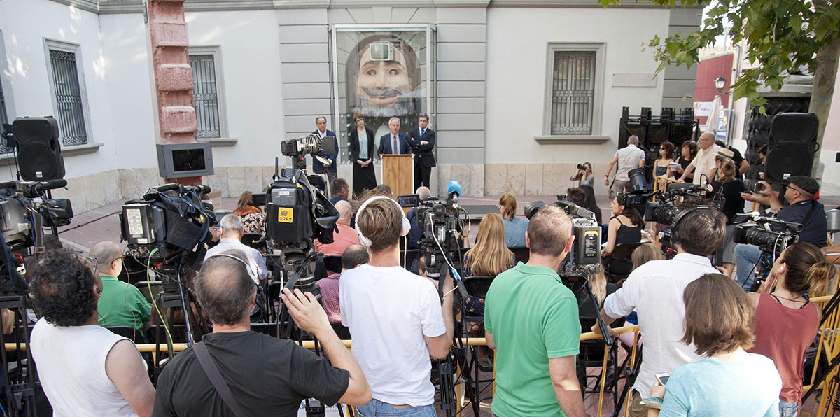 rueda de prensa ofrecida por la Fundación Gala-Dalí