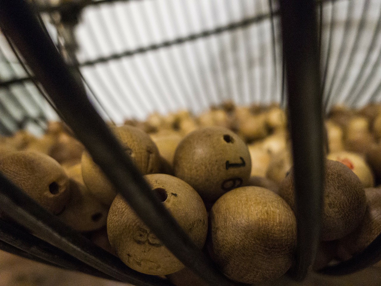 El bombo de la Lotería de Navidad, con las bolas