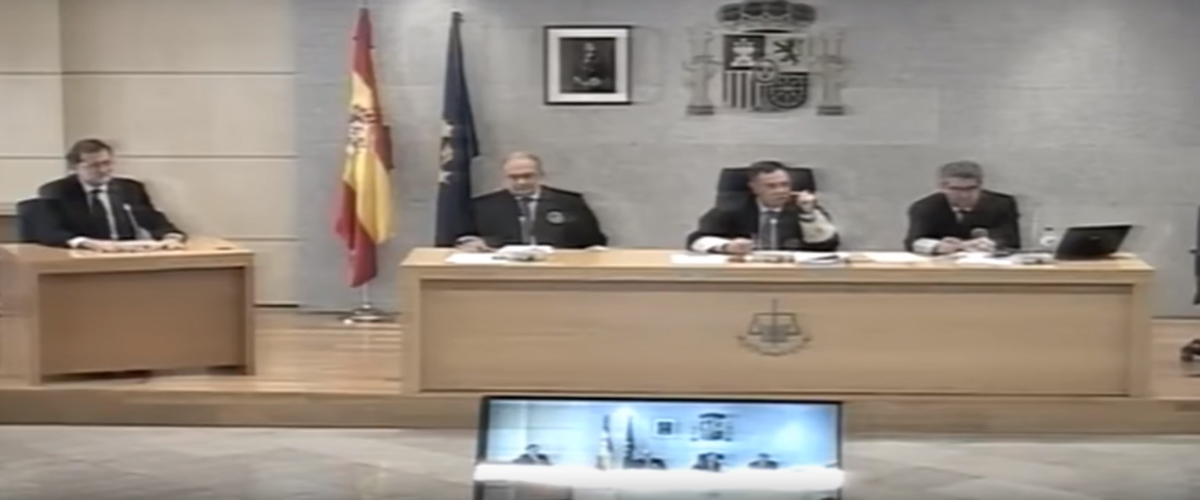 Mariano Rajoy junto al Tribunal Gürtel
