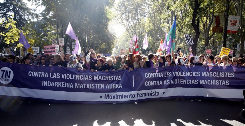 Manifestación contra la violencia machista.