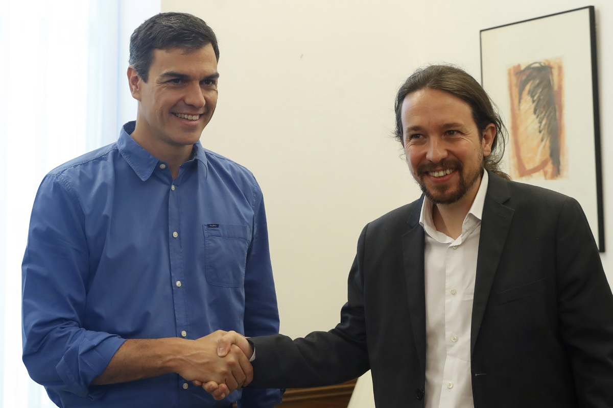 Pedro Sánchez y Pablo Iglesias en una imagen de archivo.