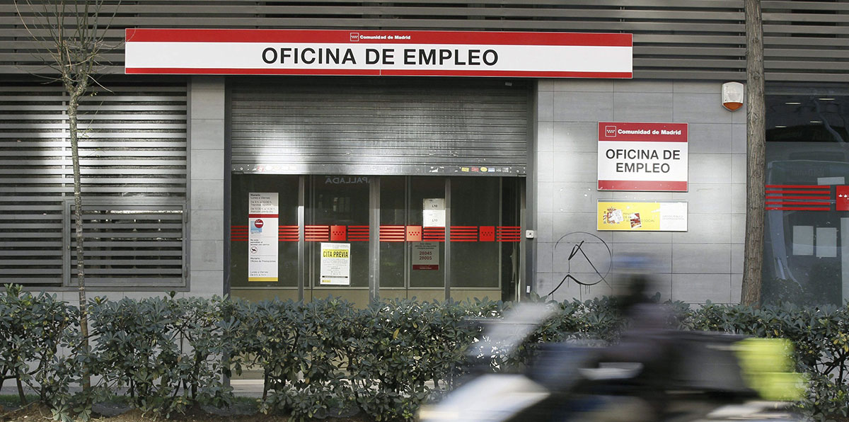 Imagen de una oficina de empleo del Paseo de las Acacias de Madrid.