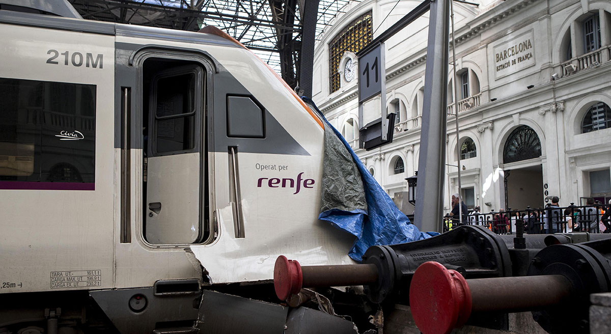 Estación de Francia, escenario del accidente del Rodalies