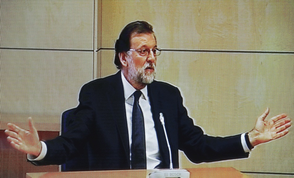 Mariano Rajoy en la Audiencia Nacional.