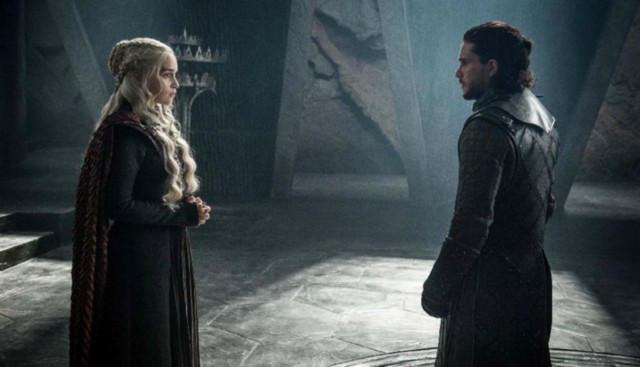 Daenerys y Jon, el Fuego y el Hielo. (Fuente: HBO) Daenerys y Jon, el Fuego y el Hielo. (Fuente: HBO)
