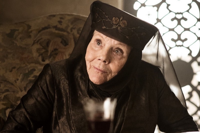 Olenna Tyrell, en Altojardín. 