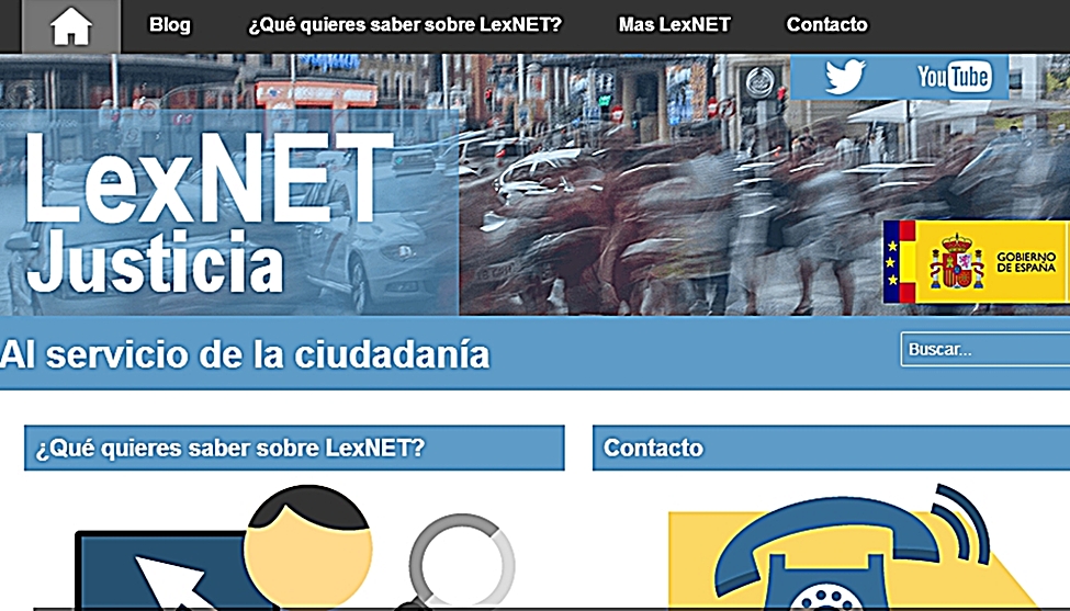 La web de LexNET ha dado problemas hasta este mismo lunes. 