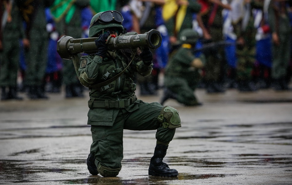 Tropas participan en un acto para conmemorar el día de la Batalla de Carabobo y el Día del Ejército Bolivariano, el pasado 24 de junio en Caracas.