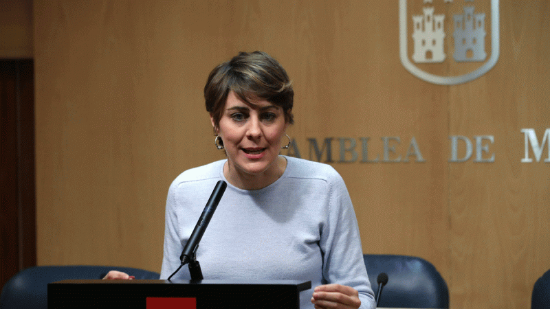 La portavoz de Podemos en la Asamblea de Madrid, Lorena Ruiz-Huerta.