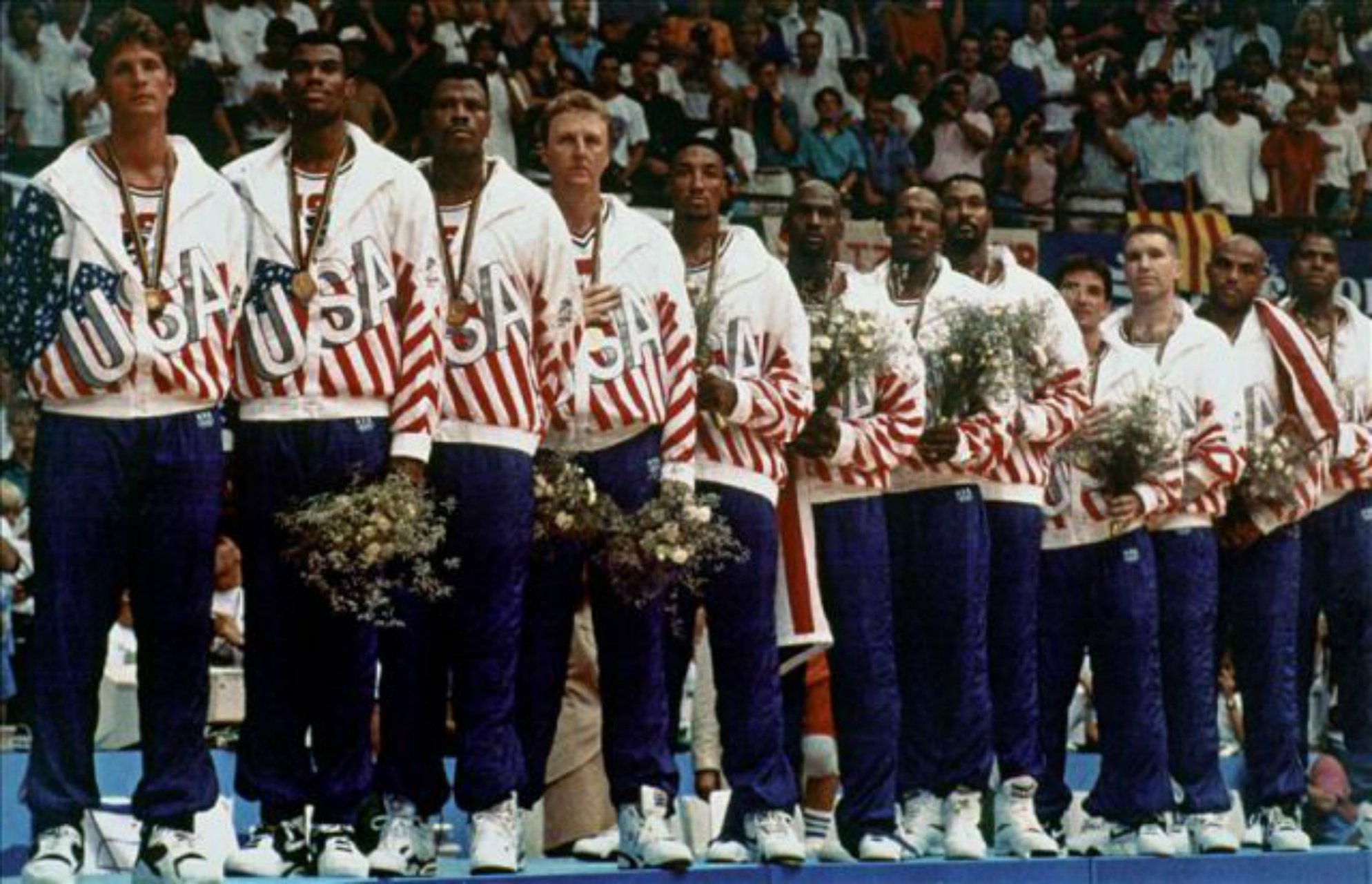 El 'Dream Team' que Estados Unidos llevó a los Juegos Olímpicos de Barcelona 92