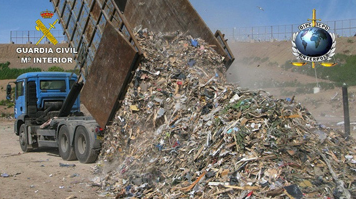 Operación contra el tráfico ilegal de residuos