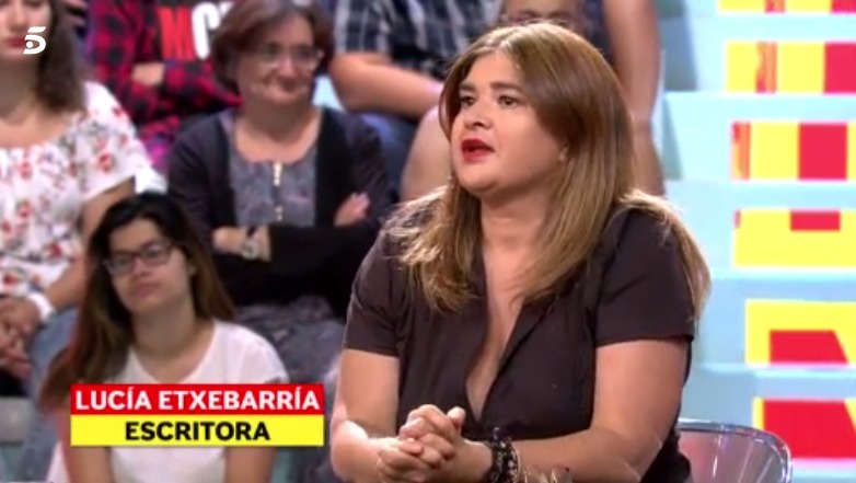 Captura de la escritora Lucía Etxebarría en el programa de Telecinco Mad in Spain
