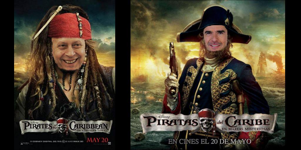 Wert y Soria como 'Piratas del Caribe'