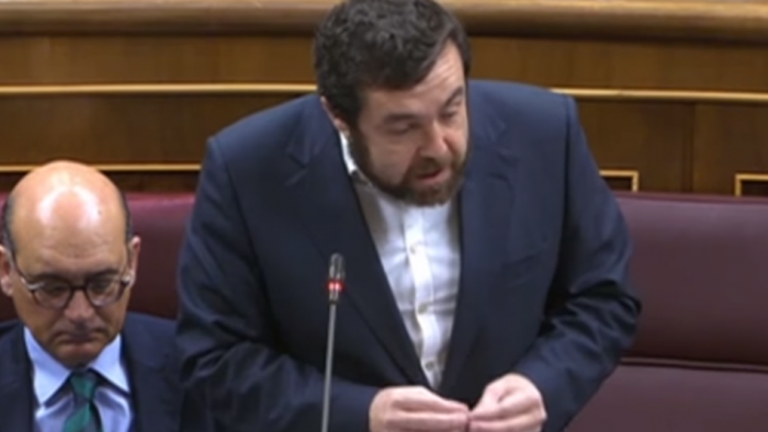 El diputado de Ciudadanos, Miguel Gutiérrez,durante una de sus intervenciones en el Congreso. El diputado de Ciudadanos, Miguel Gutiérrez,durante una de sus intervenciones en el Congreso.