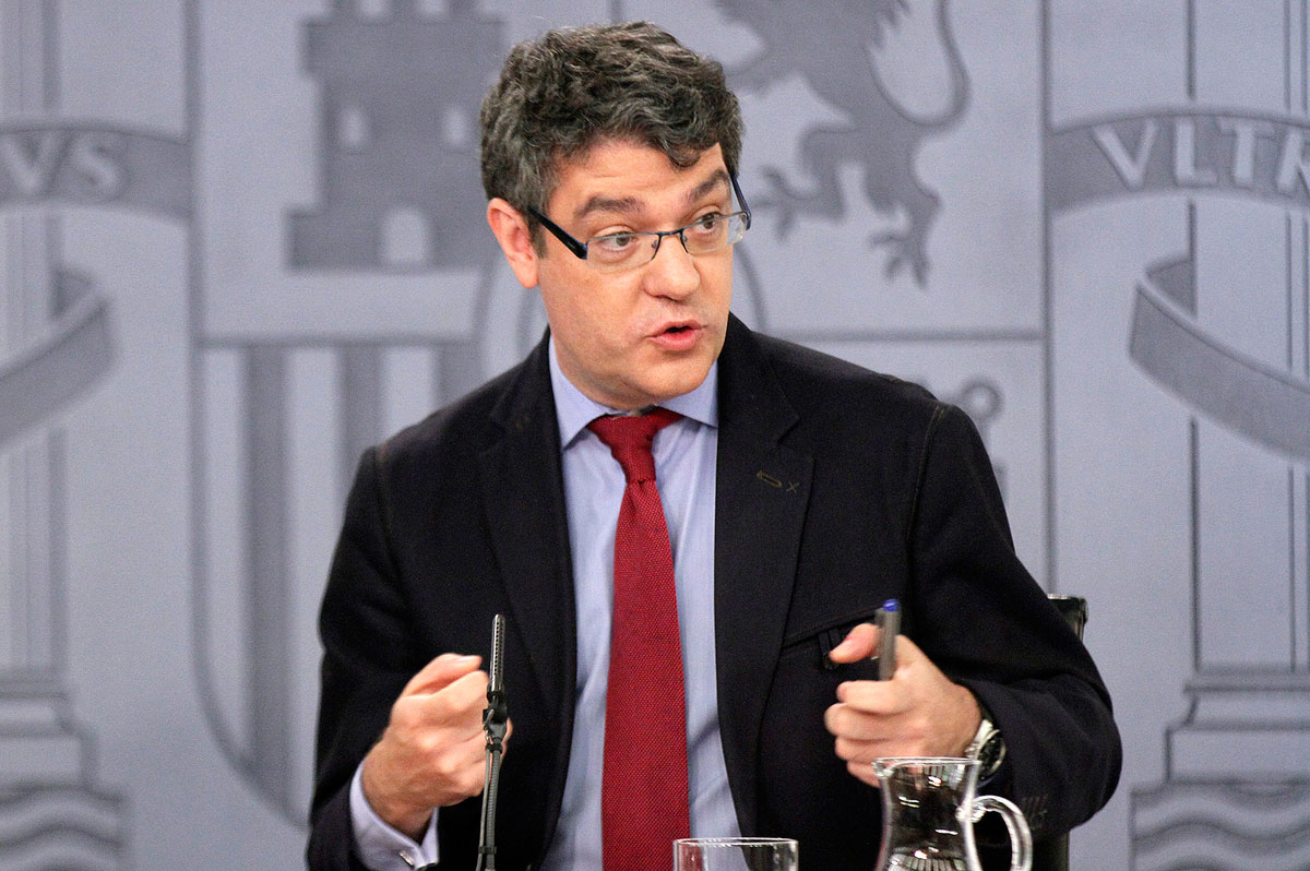 El ministro de Energía,Turismo y Agenda Digital, Álvaro Nadal, durante la rueda de prensa posterior al Consejo de Ministros.