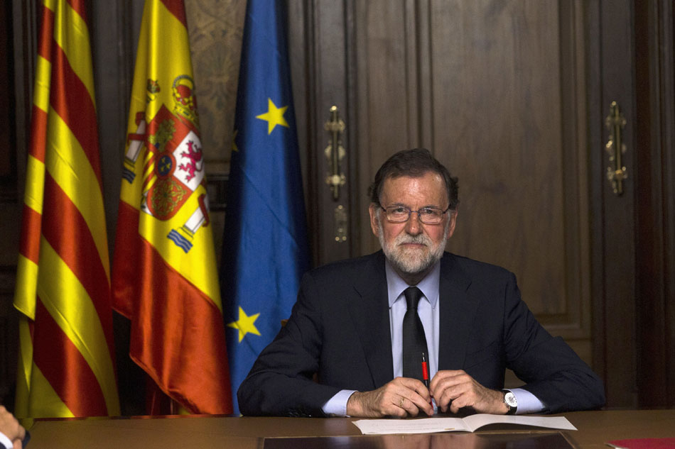 Mariano Rajoy preside el comité de crisis tras el atentado de Barcelona. 