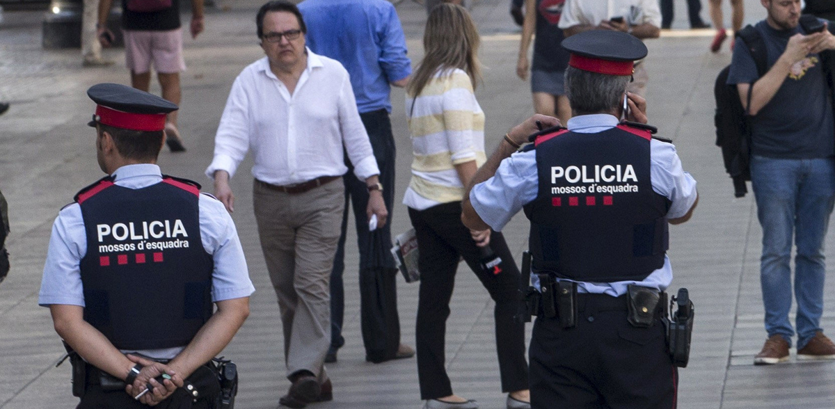 Mossos de Esquadra en la calle