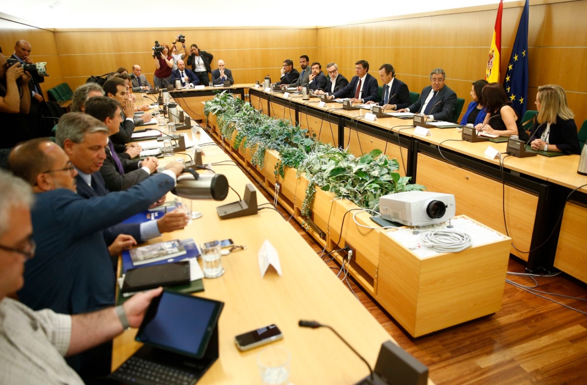 Reunión del Pacto Antiterrorista tras los atentados de Barcelona y Cambrils.