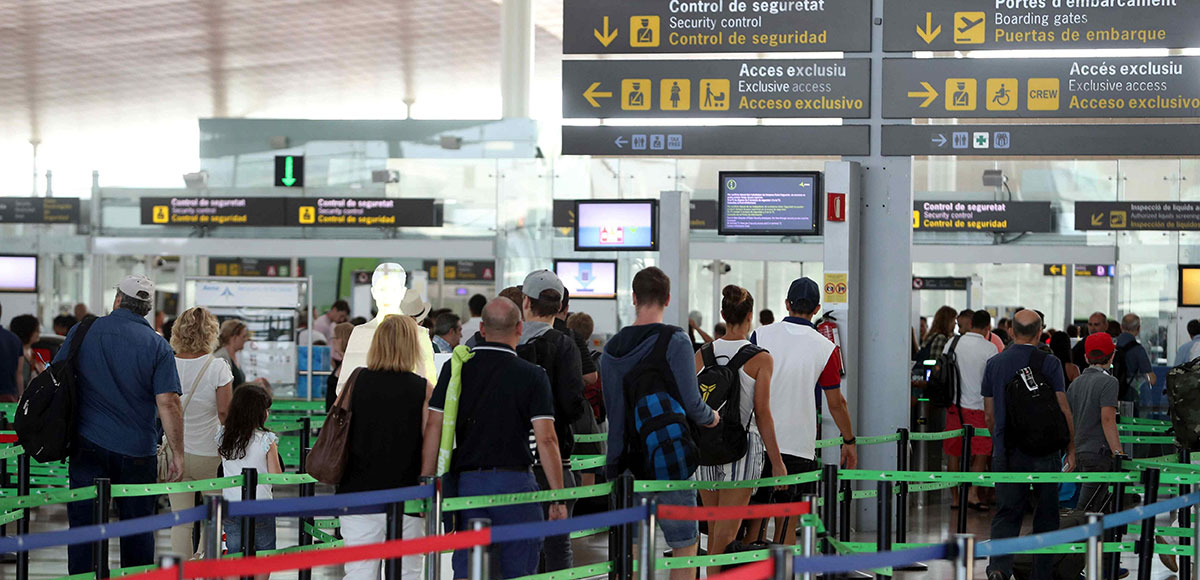 Vista del Aeropuerto de El Prat en Barcelona