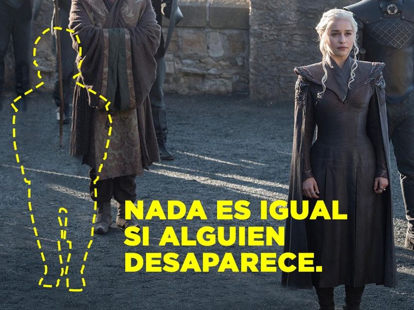 Tyrion Lannister, desaparecido del lado de Danerys Targaryen, en la campaña de Aministía Internacional.