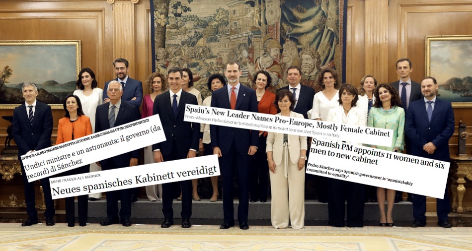 Titulares internacionales sobre los ministros de Pedro Sánchez