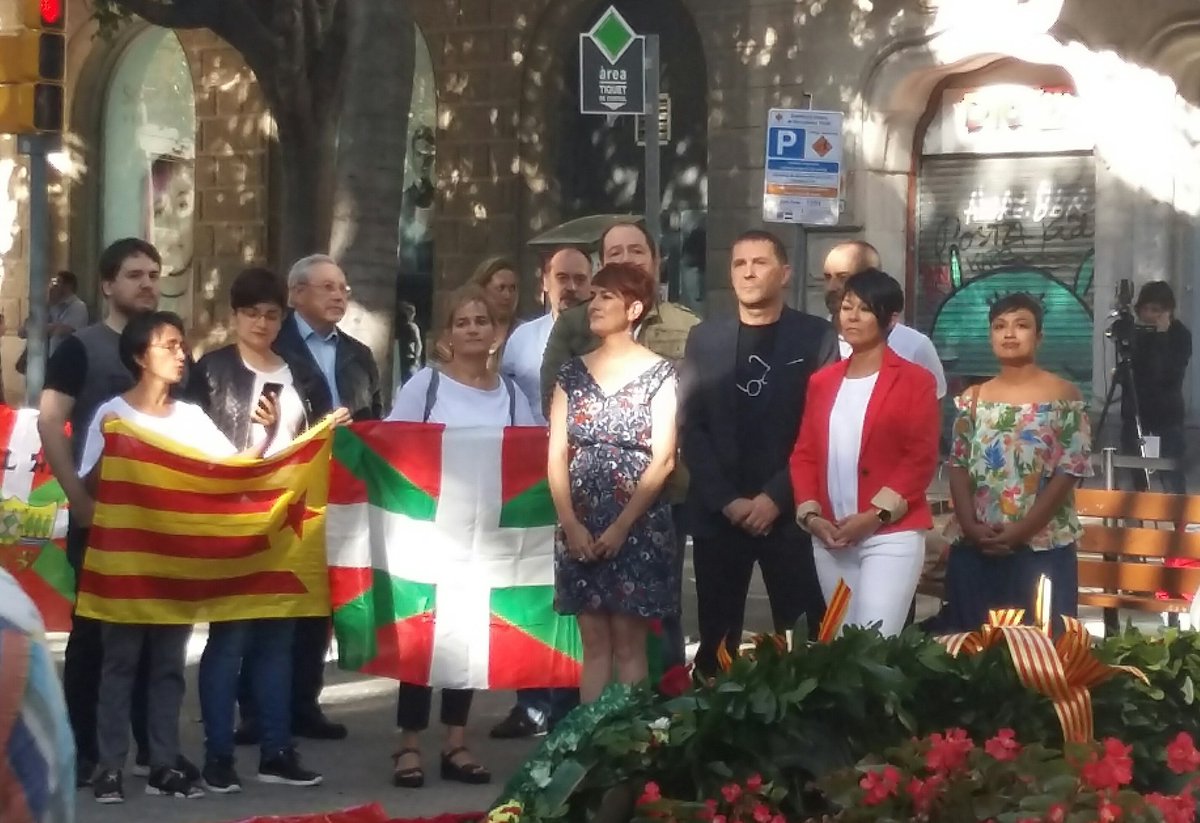 Arnaldo Otegi, en la Diada de Cataluña. 