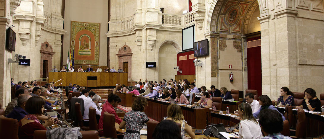 Sesión plenaria del Parlamento andaluz de esta semana, en la que volvió a hablarse de Cataluña.